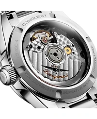 Longines Women's Swiss Automatic Conquest Stainless Steel Bracelet Watch 34mm