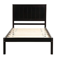 Streamdale Queen Platform Bed Frame, Wood Slats