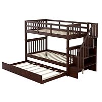 Streamdale Stairway Bunk Bed with Twin Trundle