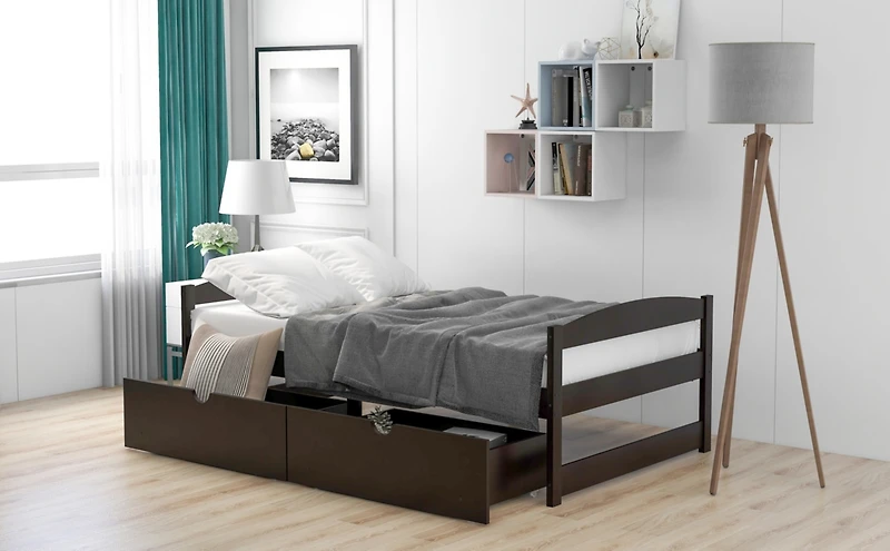 Streamdale Twin Platform Bed, With Two Drawers