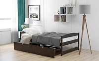 Streamdale Twin Platform Bed, With Two Drawers