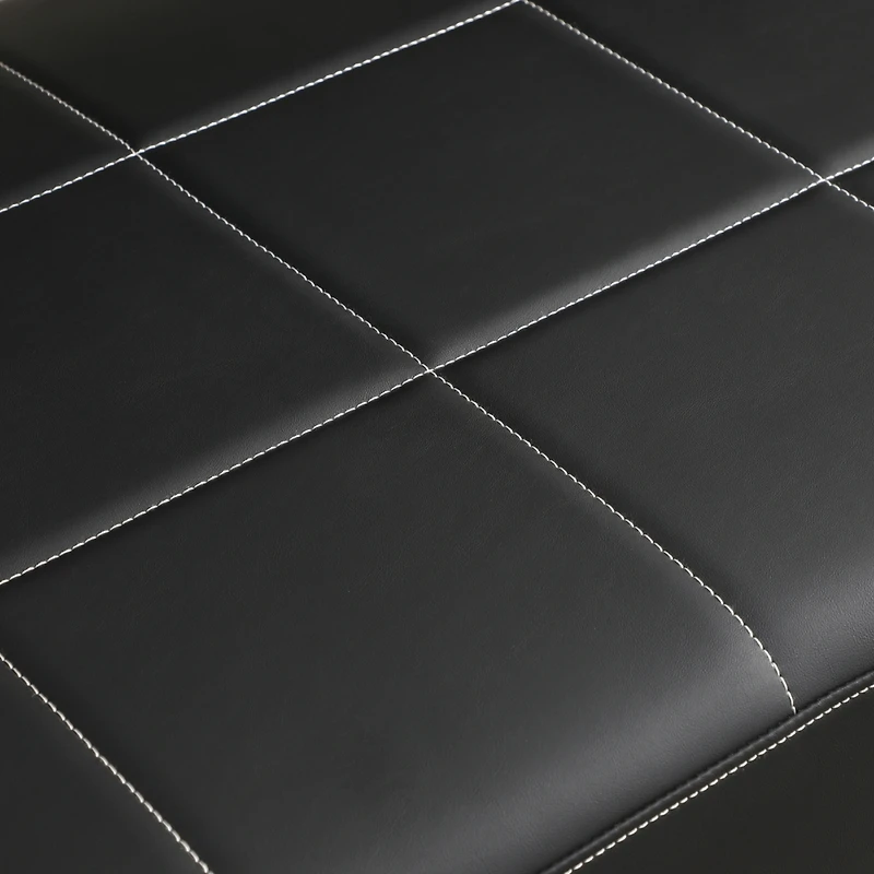 Simplie Fun 57.9" Width Modern Upholstery Faux Bonded Leather Loveseat Sofa