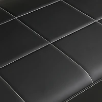 Simplie Fun 57.9" Width Modern Upholstery Faux Bonded Leather Loveseat Sofa