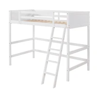 Streamdale Solid Wood Twin Loft Bed With Ladder