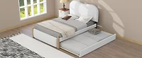 Streamdale Twin Upholstered Platform Bed with Trundle