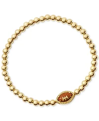 Kendra Scott Football Charm Beaded Stretch Bracelet