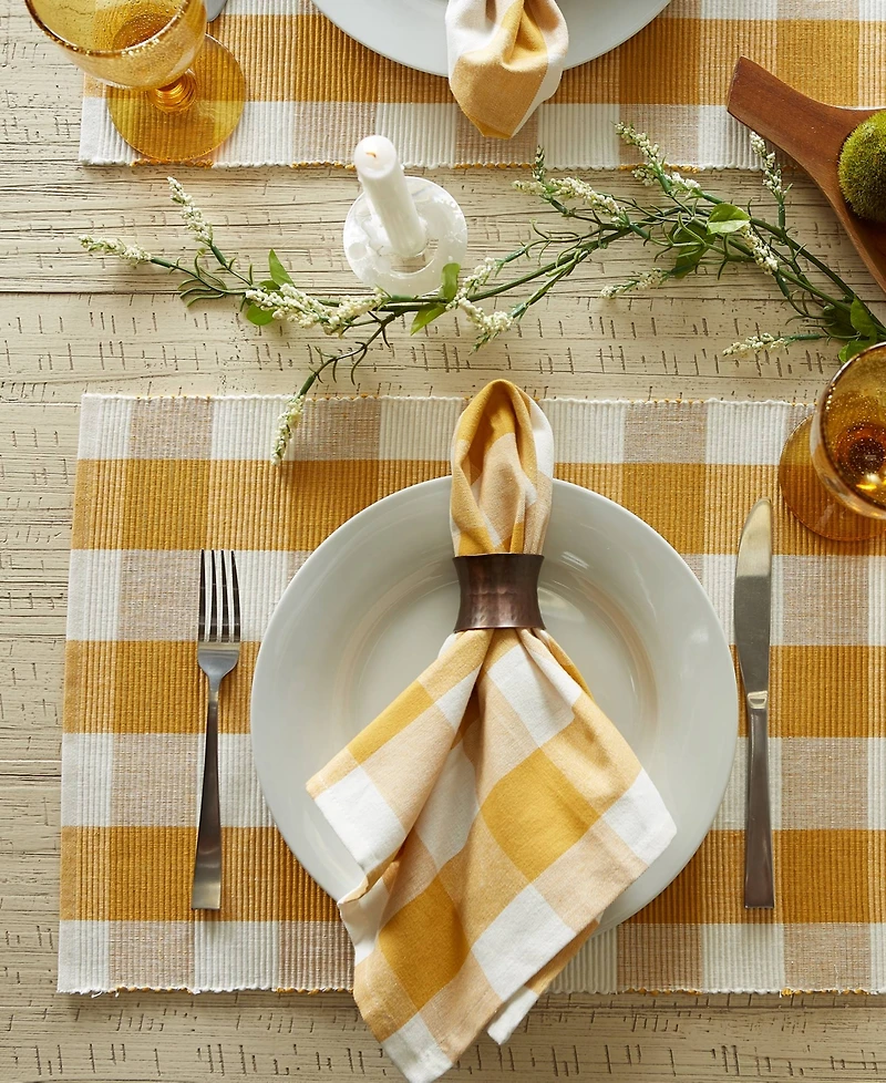 Design Imports Buffalo Check Napkin Set of 6
