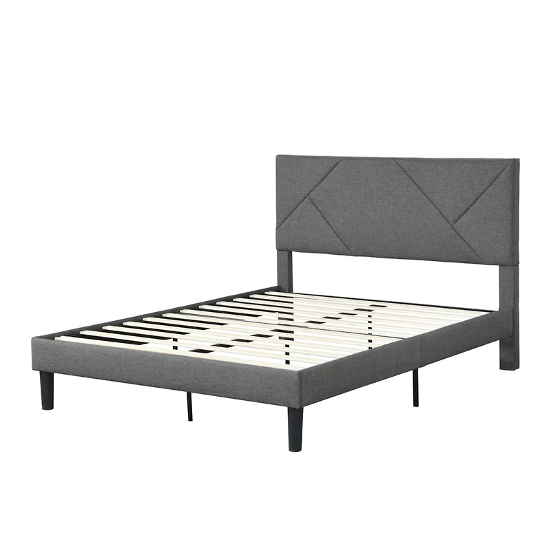 Streamdale Queen Size Pu Upholstered Platform Bed Frame