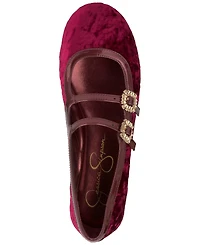 Jessica Simpson Women's Allista Buckle Strappy Ballet Flats