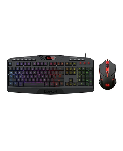 Redragon Gaming Essentials S101-3 Wired Gaming Keyboard and Optical Mouse Bundle with Rgb Backlighting