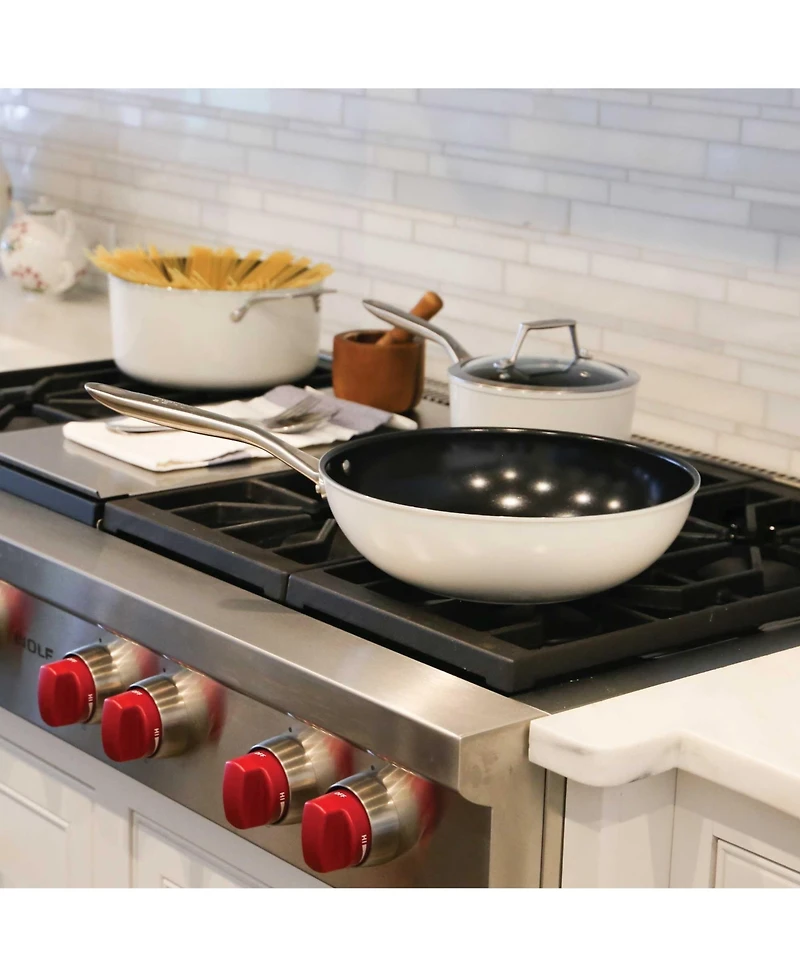 Techef - ValenCera - 12 Inch Wok/Stir-Fry Pan with Cover