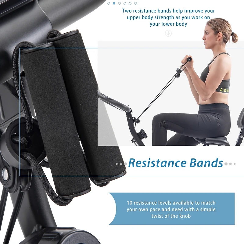 Streamdale Folding X-Bike with Adjustable Resistance