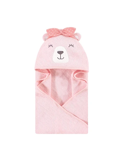 Hudson Baby Girls Animal Hooded Towel (Cotton Poly)