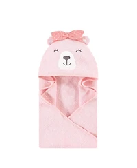 Hudson Baby Girls Animal Hooded Towel (Cotton Poly)