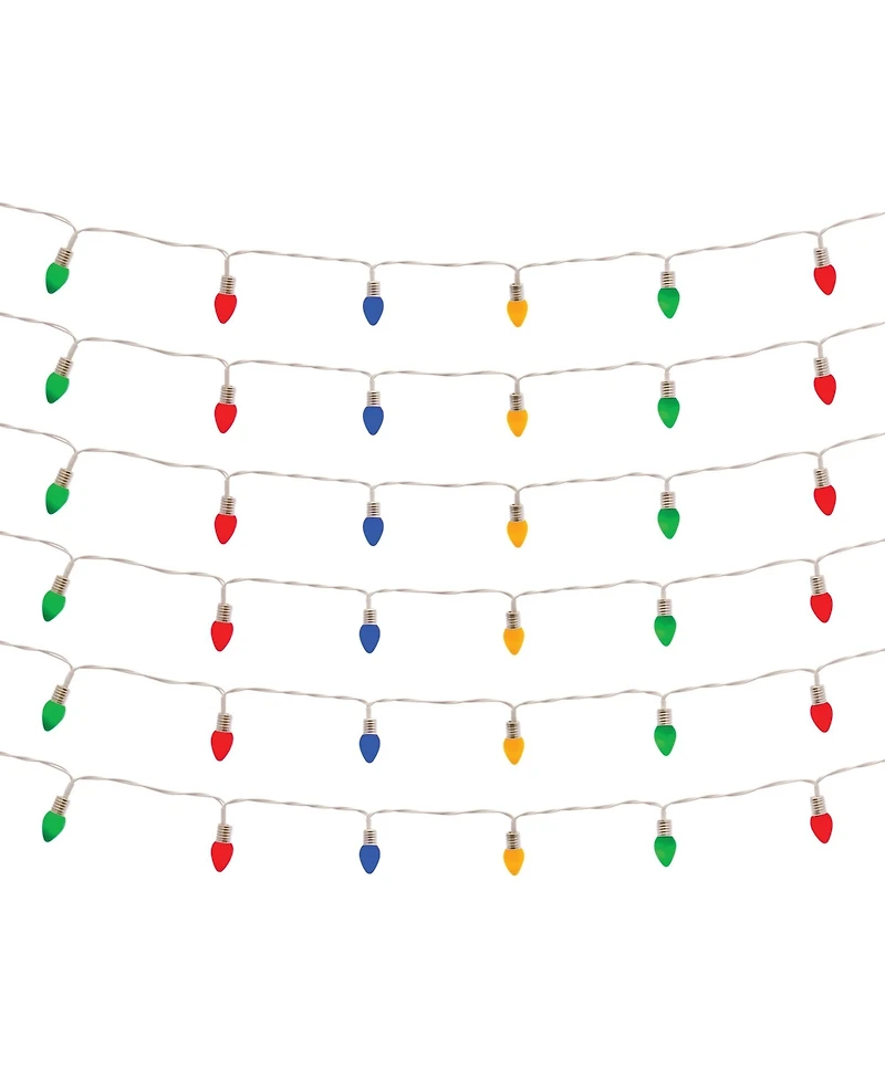 Led Lighted Strand With Classic Bulb Design (Set of 6 Strands)