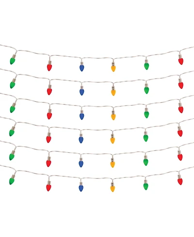 Led Lighted Strand With Classic Bulb Design (Set of 6 Strands)