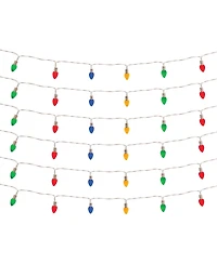 Led Lighted Strand With Classic Bulb Design (Set of 6 Strands)
