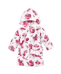Hudson Baby Infant Girl Plush Pool and Beach Robe Cover-ups