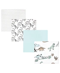 Hudson Baby Cotton Flannel Receiving Blankets, 4-Pack, One Size