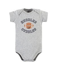 Hudson Baby Boys Cotton 3-Piece Bodysuit Bundle