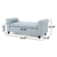 Simplie Fun Modern Diamond Tufted Storage Ottoman with Versatile Style