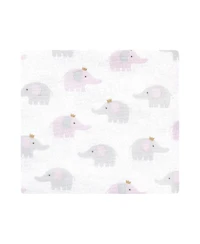 Hudson Baby Girls Seven-Piece Cotton-Poly Flannel Infant Swaddles & Wraps