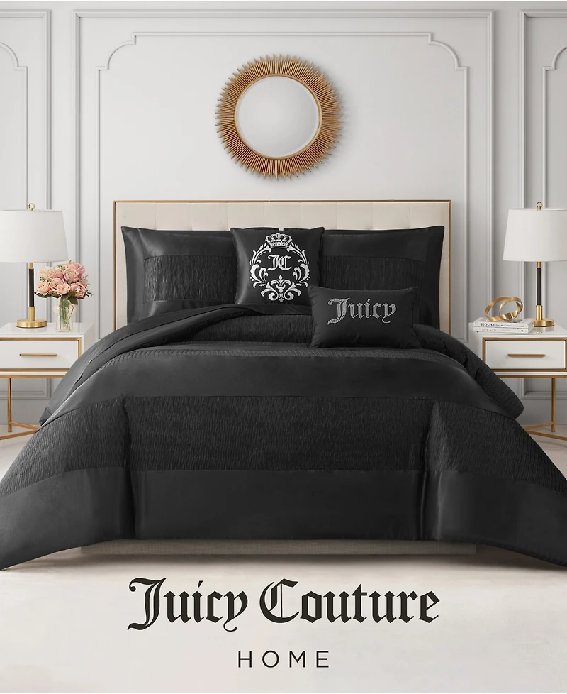 Juicy Couture Glam Night Stripe 5-Pc. Comforter Set, Full/Queen
