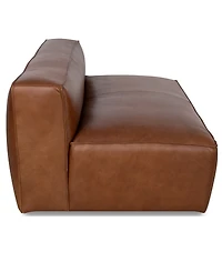 Rutherford Home Amalfy 57" Leather Armless Loveseat