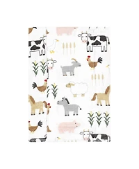 Hudson Baby Cotton Flannel Burp Cloths, 4-Pack, One