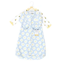Hudson Baby Girls Cotton Long-Sleeve Wearable Sleeping Bag