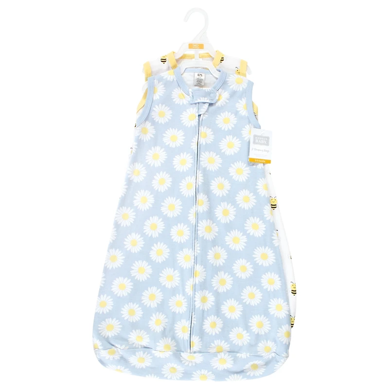Hudson Baby Girls Long-Sleeve Cotton Wearable Sleep Solution