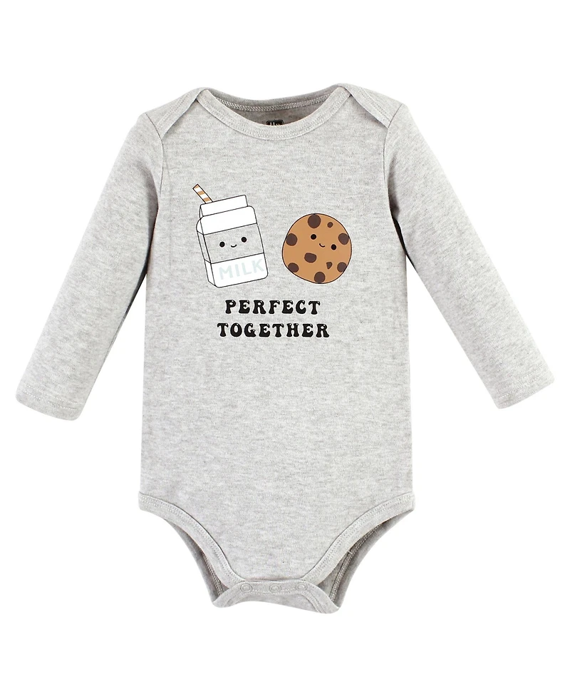 Hudson Baby Unisex Essential Long-Sleeve Cotton Bodysuit Triple Set