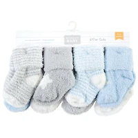 Hudson Baby Boys Eight-Pair Plush Chenille Sock Set