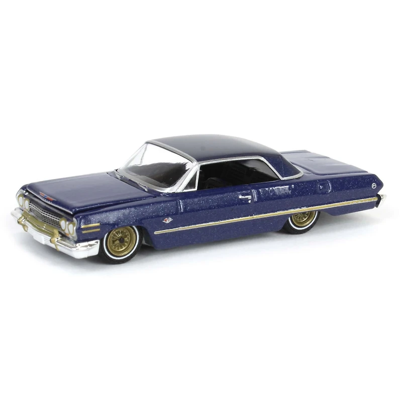 1/64 1963 Chevrolet Impala Blue & Gold, California Lowriders