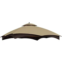 Premium 10' x 12' Replacement Gazebo Canopy with Uv Protection and Mosquito Netting
