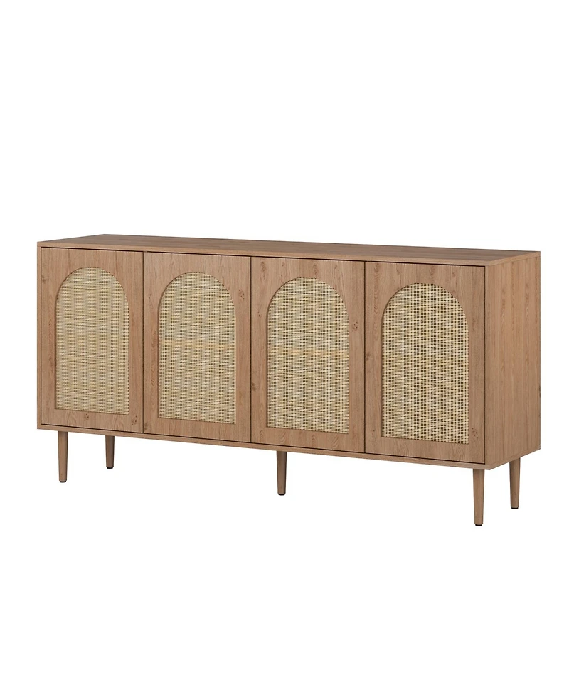 Hulala Home Uirico Modern 63"Wide Sideboard with 2 Adjustable Shelves