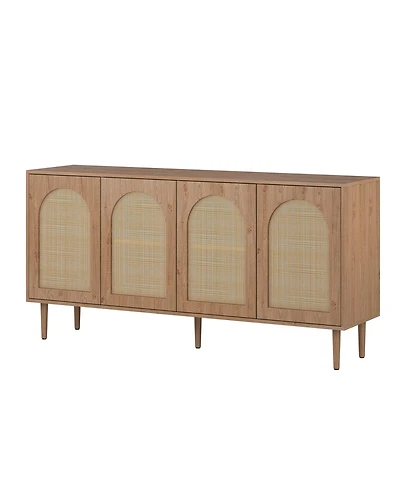 Hulala Home Uirico Modern 63"Wide Sideboard with 2 Adjustable Shelves