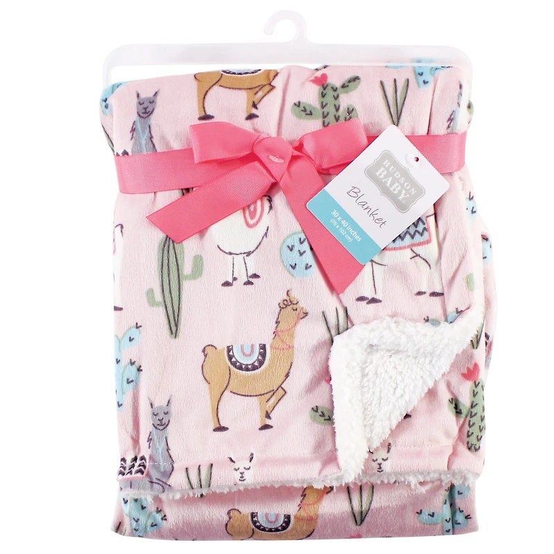 Hudson Baby Girls Double Layer Blanket