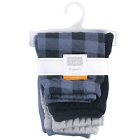 Hudson Baby Baby Boys Hudson Four-Pack Quilted Comfort Joggers