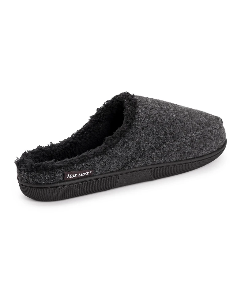 Muk Luks Men's Faux Wool Clog Slippers