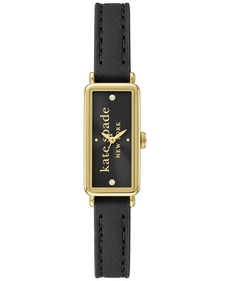 Kate Spade New York Women's Rosedale Black Leather Watch 32mm