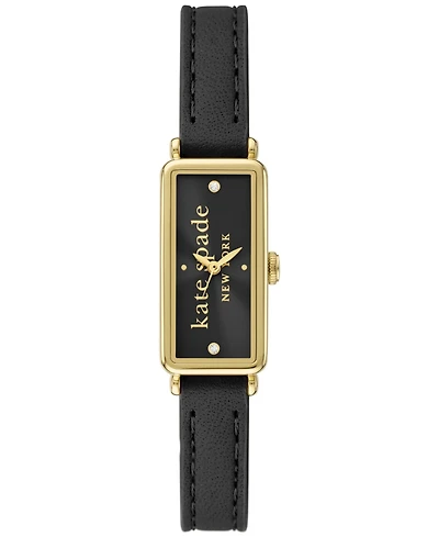 Kate Spade New York Women's Rosedale Black Leather Watch 32mm