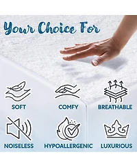 Guardmax King Mattress Protector Fitted Sheet by Guardmax. Terry Cotton Waterproof Mattress Protector- Soft & Comfortable Mattress Cover with 15 Inch