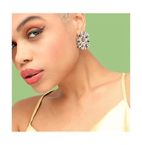 Sohi Women's Crystal Stud Earrings