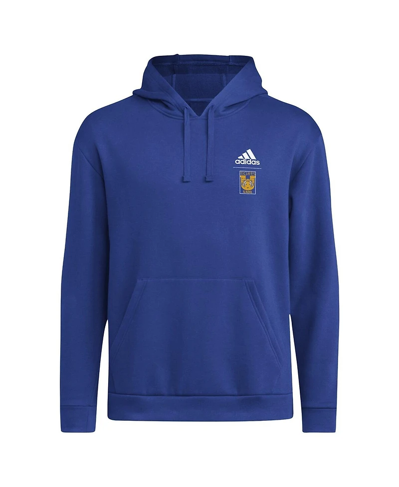 Adidas Men's Blue Tigres Uanl Crest Pullover Hoodie