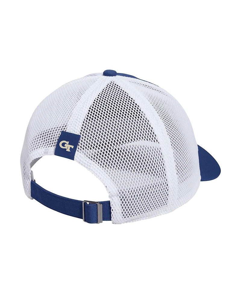 Adidas Men's Navy Georgia Tech Yellow Jackets Mascot Block Letter Slouch Trucker Adjustable Hat