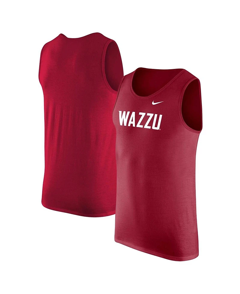 Nike Men's Crimson Washington State Cougars Tank Top