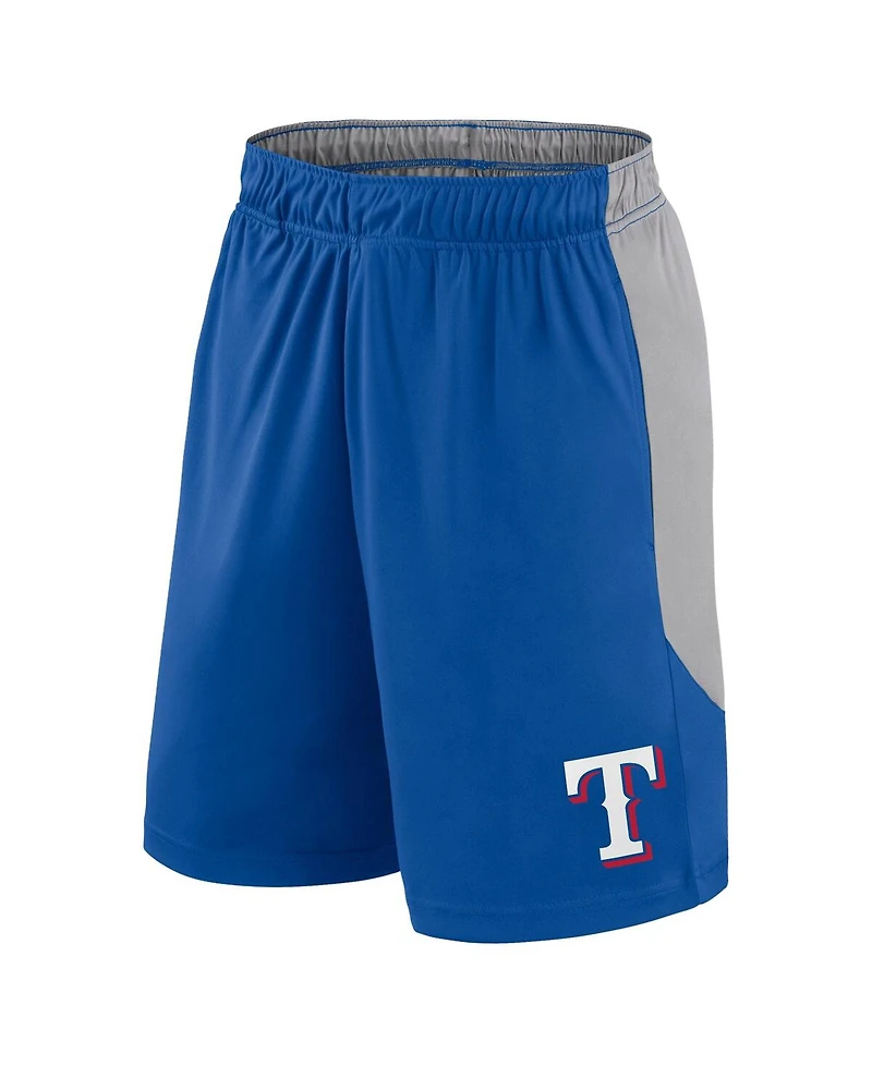 Fanatics Men's Royal/Gray Texas Rangers Go Hard Shorts