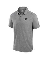 Fanatics Men's Grey Carolina Panthers Front Office Tech Polo Shirt