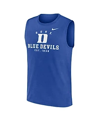 Nike Men's Royal Duke Blue Devils Primetime Legend Lock Up Performance Muscle Tank Top